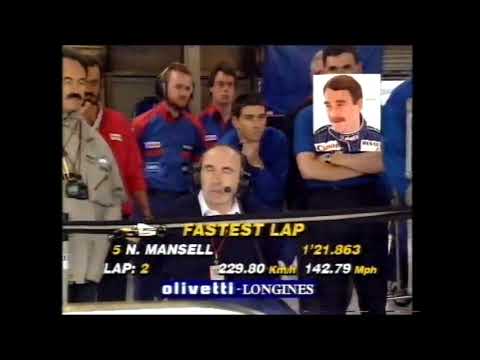 British Gp Qualifying 1991, Senna vs Mansell highlights