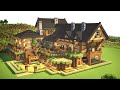Minecraft How To Build A Wooden Mansion