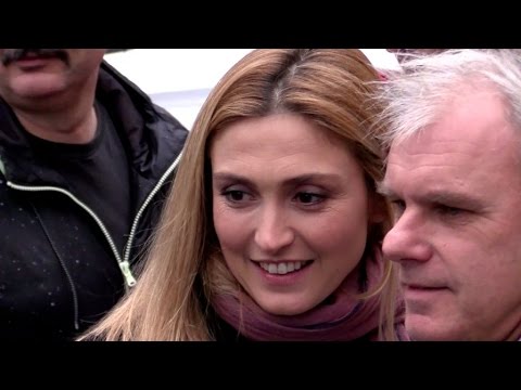 EXCLUSIVE: A very successful Julie Gayet attending Vivement Dimanche recording in Paris