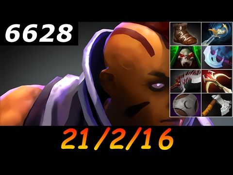 Dota 2 Anti-Mage 6628 MMR 21/2/16 (Kills/Deaths/Assists) Ranked Full Gameplay