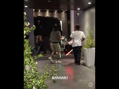Juice Wrld And Ski Mask Battle With Light Sabers