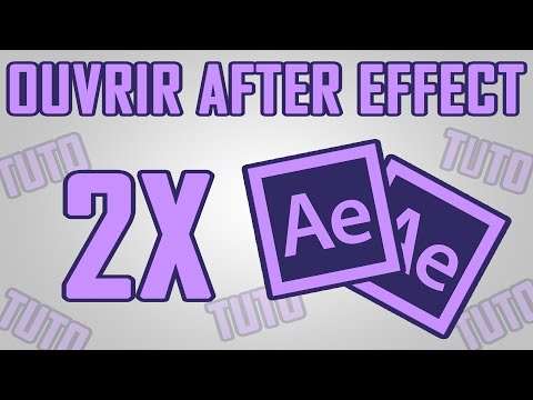 comment ouvrir adobe after effect