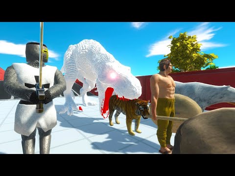 ESCAPE FROM ALIEN T-REX - ESCAPE FROM MONSTERS | Animal Revolt Battle Simulator 🦖