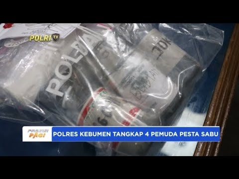POLRES KEBUMEN TANGKAP 4 PEMUDA PESTA SABU