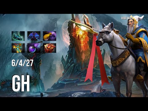 Dota 2 Pro Gameplay   GH   Keeper of the Light   6 4 27   High Skill Dota 2 / Support Nigma Galaxy