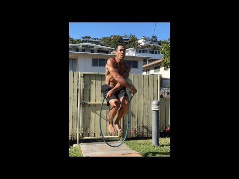 Day 334 FitPro Hawaii Workout- 5 lbs. Heavy Jump Rope + 28 kg. Kettlebells-4/18/21, 4:04 pm