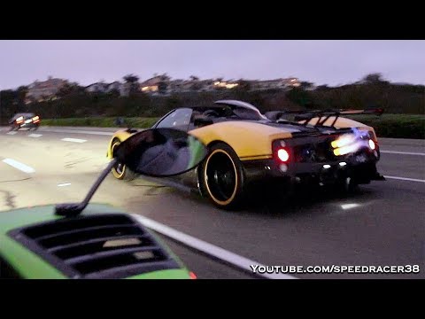 Thumbnail for Driving 2 Pagani Zonda Cinque to Taco Tuesday by Pagani Zonda Cinque Roadster