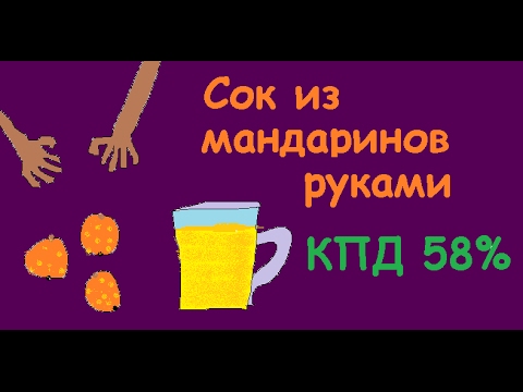 Сок из мандаринов без соковыжималки
