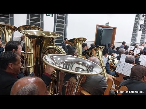 Hino 50-Glória a Jesus! Aleluia!  (Ensaio local Santa Felicidade) 10 tubas! #hinosccb #ensaioccb