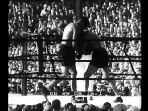 L'incontro di pugilato tra Neusel e Schmeling.