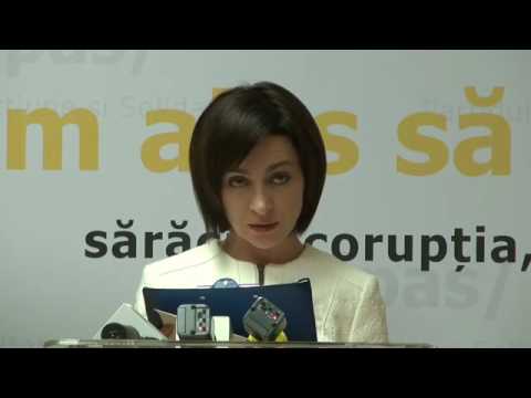10 octombrie Maia Sandu  conferinţă de presă cu tema-Voi numi procuror general 1 om cinstit.