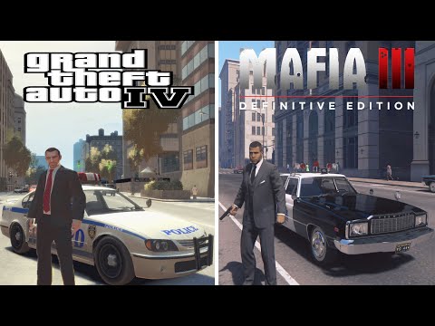 GTA 4 Vs Mafia 3 Definitive Edition - Details Comparison