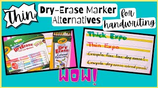 Thin Dry-Erase Marker Alternatives for Handwriting ✏