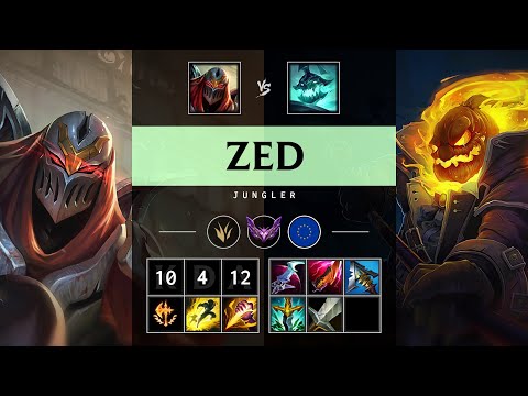 Zed Jungle vs Hecarim: Killing spree - EUW Master Patch 25.S1.1