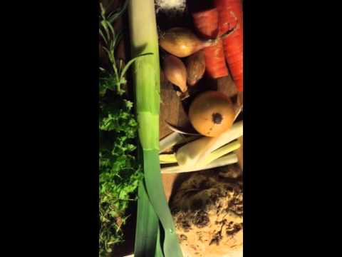 Suppe - Høns i asparges