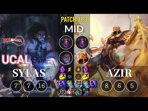 KT Ucal Sylas vs Azir Mid - KR Patch 11.3