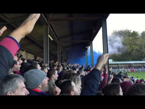 Crystal Palace fans at Dover 0-4.