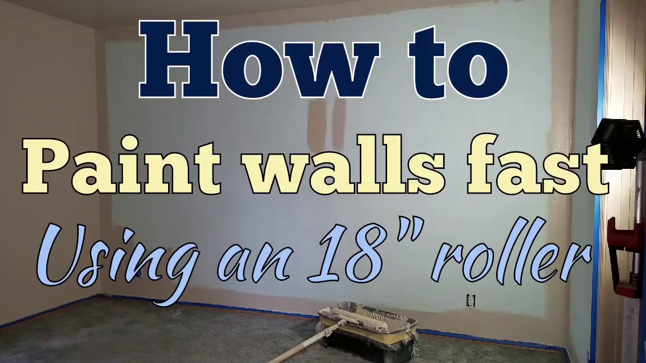 How to paint walls with a 18