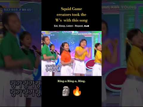 Round and Round Song: Korean Kindergarten Version | Original Mingle Game Song #squidgame2 #fyp