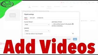 How To Add Videos To Your YouTube Playlist 2020