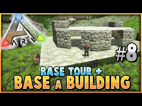 ARK: Survival Evolved | BUILDING A BASE + TOWN TOUR! | S2 Ep 8 |