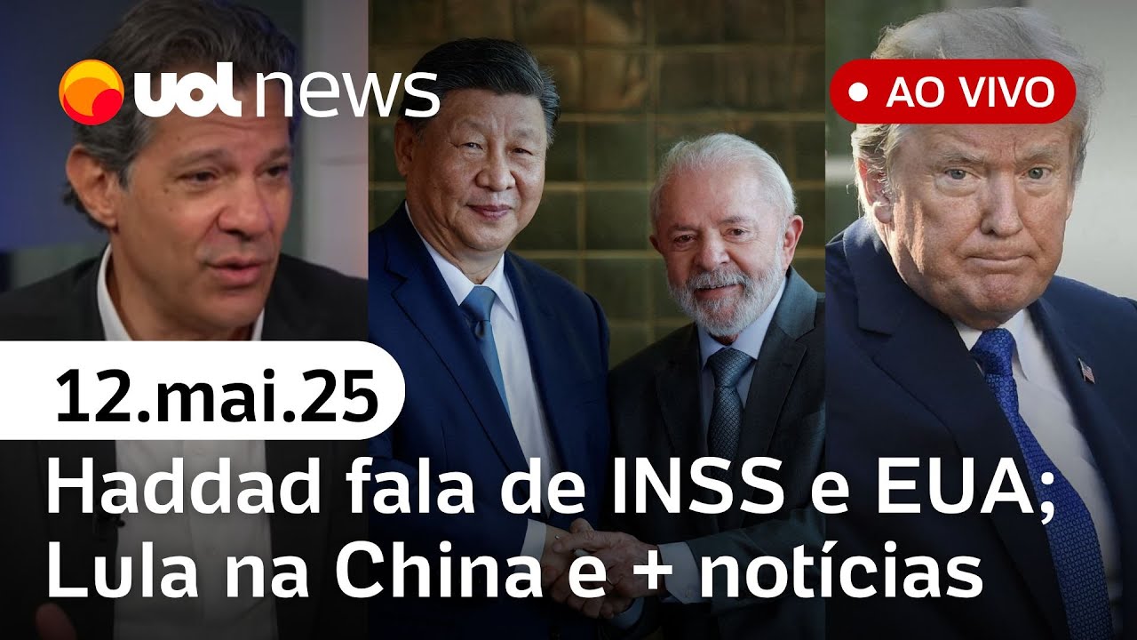 Acordo EUA e China; Haddad fala de 2026 e INSS; viagem de Lula; Ancelotti na seleção | UOL News