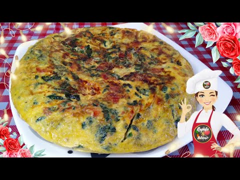 Como hacer torta de espinaca 🥬con sabor a chorizo! 🍴🔪  (Paso a paso)