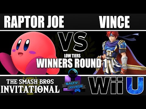 Smash 4 Invitational Low Tier - Raptor Joe (Kirby) Vs SJ | Vince (Roy) - Winners R1