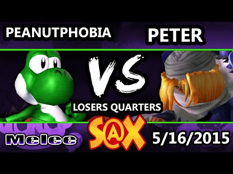Spring Arcadian - Peter (Sheik) Vs. Peanutphobia (Yoshi) SSBM Losers Quarters - Smash Melee