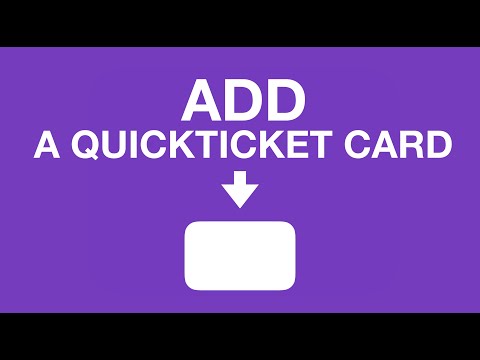 Add A Quickticket Card