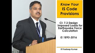 IS 1893-2016 (Part I): Clause 7.3 Design Imposed Loads for Earthquake Force Calculation