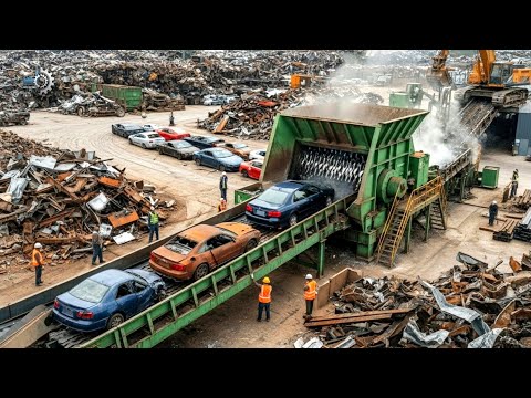How Millions of Old Cars Are Recycled Into Railway Tracks | Inside the Steel Recycling Process
