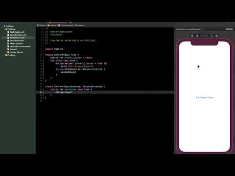 How to present a full screen modal in SwiftUI2.0