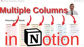 Introduction - Multiple Columns in My Notion Weekly Planner | Teacher Tutorial 2022