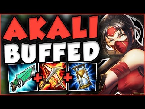 THESE NEW BUFFS MAKE AKALI SO OPPRESSIVE! NEW BUFFED AKALI TOP GAMEPLAY! - League of Legends