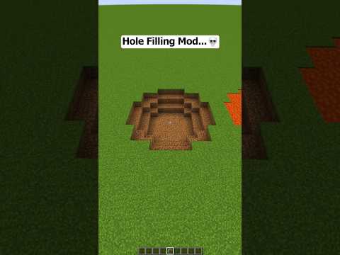 Minecraft Hole Filling Mod🤯 (World's Smallest Violin)