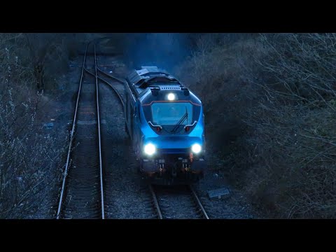 DRS Class 68 No. 68024 on 0Z69 York Siemens Trans Systems - Crewe Gresty Bridge on 17.03.2020 - HD