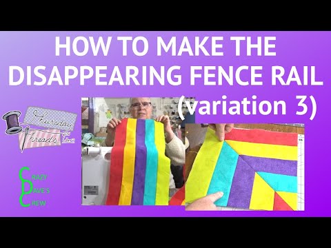 How To Make The Disappearing Fence Rail Quilt Block (variation 3)- #ThursdayThreads