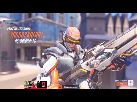 BUFF SOLDIER 76! POTG! SUREFOUR INSANE SOLDIER 76 GAMEPLAY OVERWATCH 2 SEASON 3 TOP 500