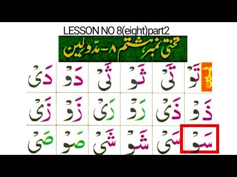 #Norani Qaida padhne ka tariqa ||lesson # 8/2 Alphabet||# @abdulhameedhameed3701#howtoreadhollyquran