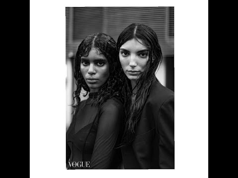 Cynthia Arrebola and Allana Santos Brito Walking for Versace Spring 2021