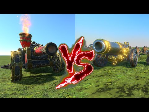 Magma Cannon VS Cannons. Total War Warhammer 3