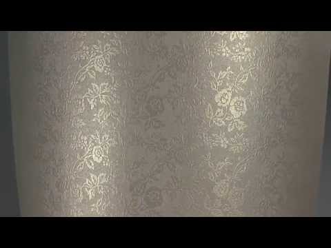 Rózsa mintás pezsgő színű domborpapír