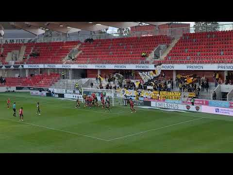 Östers IF första hemmamålet i Allsvenskan på 13 år! (Filmat från åskådarplats)