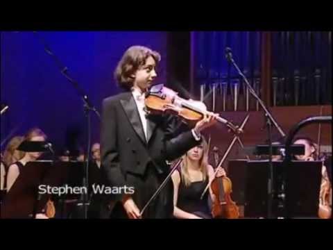 Stephen Waarts in the Junior Finals of the Menuhin Competition Oslo 2010