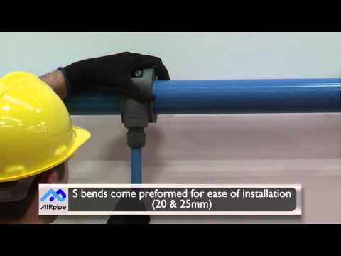 Install an air pipe compressed air system
