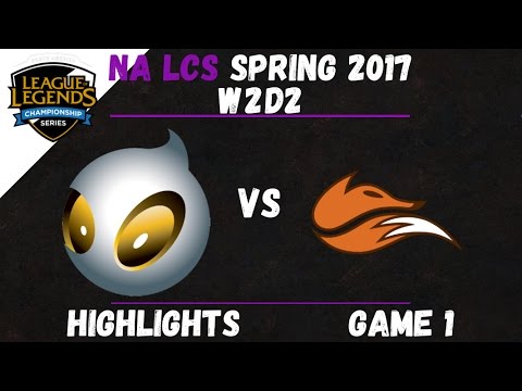 DIG vs FOX Highlights Game 1 NA LCS 2017 Spring W2D2 Team Dignitas vs Echo FOX