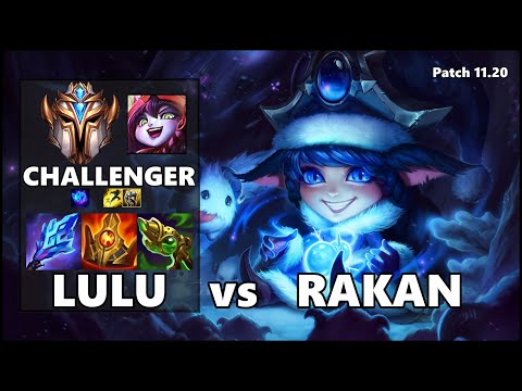 CHALLENGER Support Gameplay - LULU vs RAKAN Patch 11.20