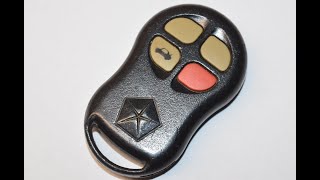 Chrysler Cirrus / Sebring Key Fob Battery Replacement - EASY DIY