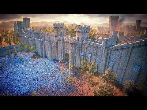 Star Wars Jedi attack a castle occupied by LOTR Uruk orcs and trolls | UEBS 2